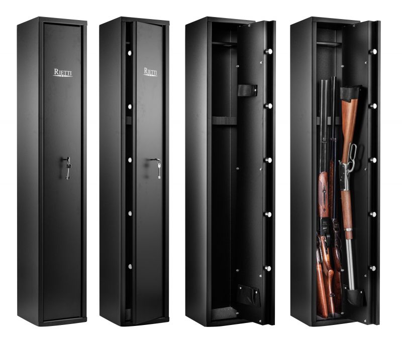 Armoire Forte 6 Armes Longues Fusil Carabine Renforcé Serrure Clé Sécurité  + Coffre Fort Intérieur - Coffres forts et armoires pour armes longues  (8937059)