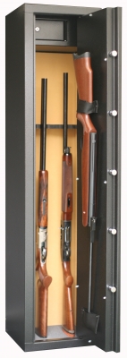 Armoire à fusil INFAC Sentinel SD7 - 7 armes avec lunette - coffre intérieur (53 kg)